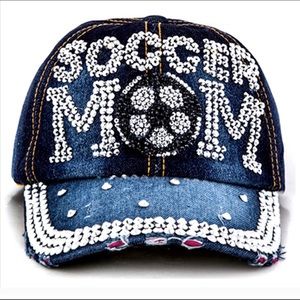 NWT Rhinestone Jeans Denim Soccer Mom Adjustab…